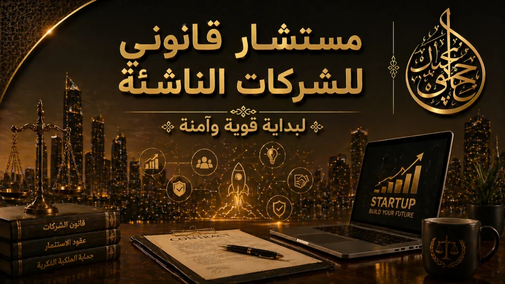مستشار قانوني للشركات الناشئة لبداية قوية وآمنة