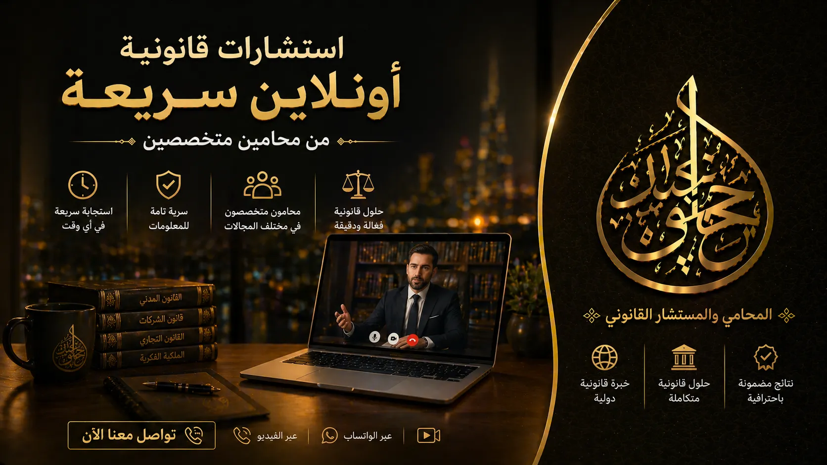استشارات قانونية أونلاين سريعة من محامين متخصصين